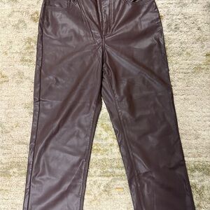 LOFT Dark Brown Straight Pants